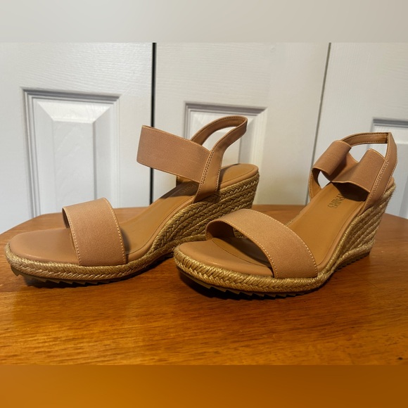 DREAM PAIRS Womens Open Toe Espadrilles Dressy Platform Wedge Sandals - Size 8.5 - Picture 2 of 4